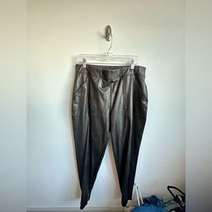 Spanx Faux Leather Joggers - Size XL